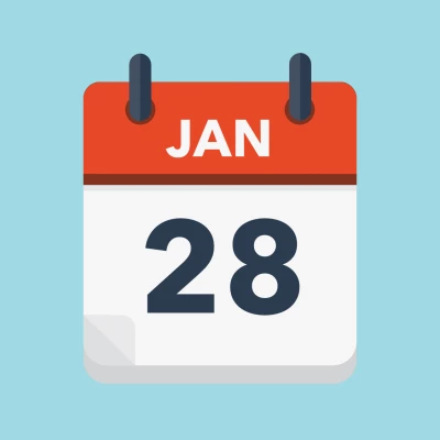 Calendar icon showing 28th January